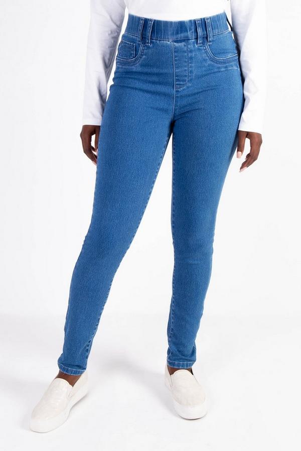 PULL ON JEGGINGS MIDWASH