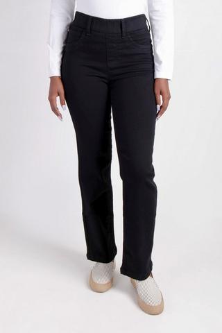 PULL ON STRAIGHT LEG TWILL JEGGINGS