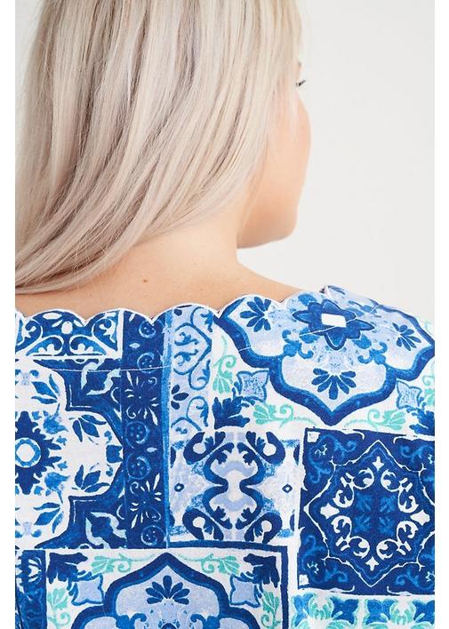 princess polly baby blue dress paisley dress sold on Temu United States main image 0