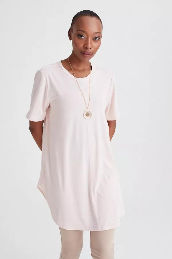 A-LINE TUNIC WITH NECKLACE