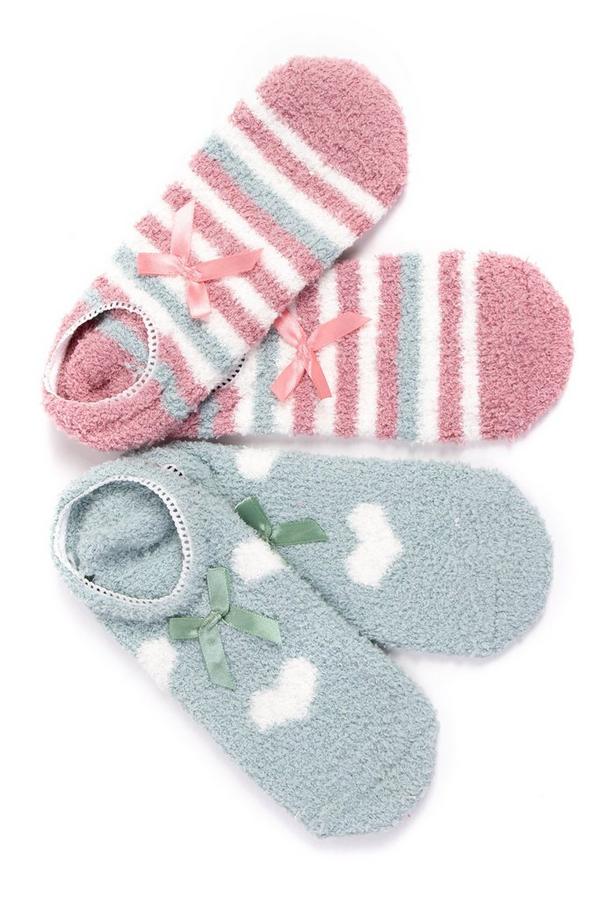 2 PACK SLIPPER SOCKS