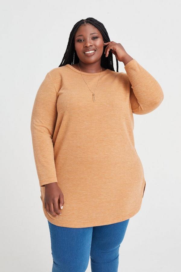 extra long plus size tunics