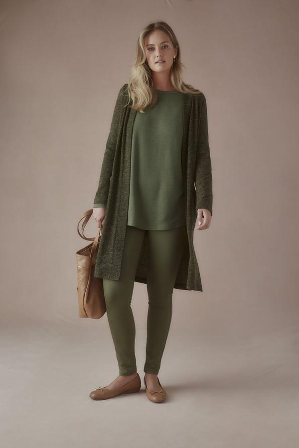 LIGHT WEIGHT KNIT OPEN CARDIGAN