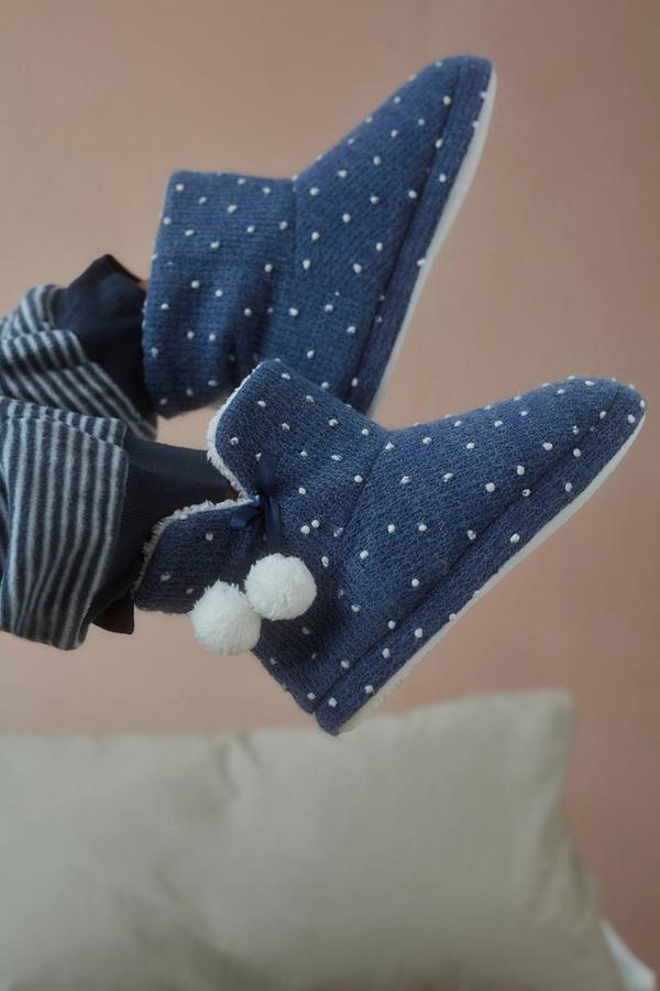 SLIPPER BOOT POLKA DOT
