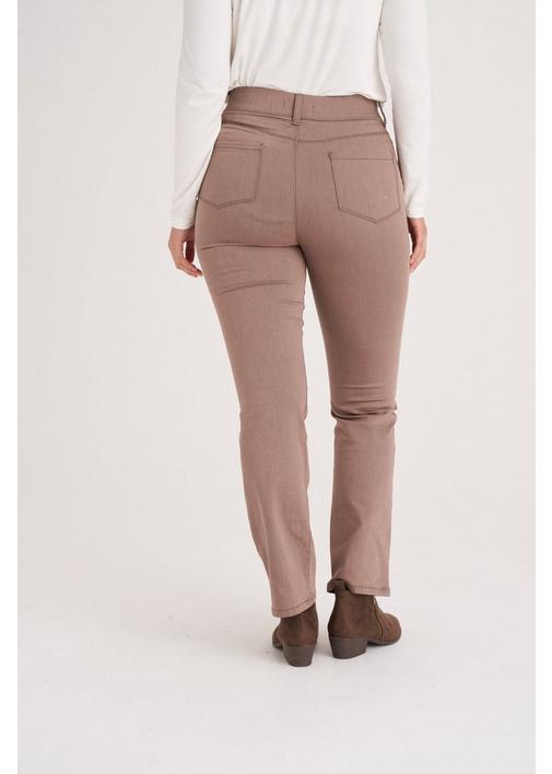 PULL ON STRAIGHT LEG TWILL JEGGINGS 127 Beige MILADYS