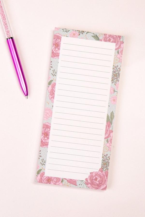 FLORAL MAGNETIC NOTEPAD