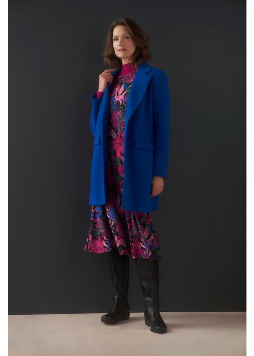 MELTON COAT COBALT - 3XL - Cobalt | MILADYS