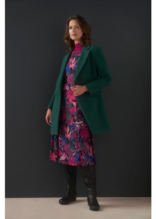 FOREST GREEN MELTON COAT - 3XL - Forest Green | MILADYS FOREST GREEN MELTON COAT - 3XL - Forest Green | MILADYS