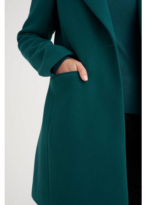 FOREST GREEN MELTON COAT - 3XL - Forest Green | MILADYS FOREST GREEN MELTON COAT - 3XL - Forest Green | MILADYS