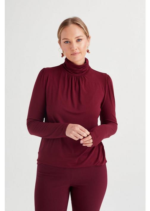 Burgundy sale polo neck