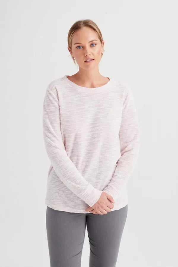 KNIT TOP WITH BACK DETAIL
