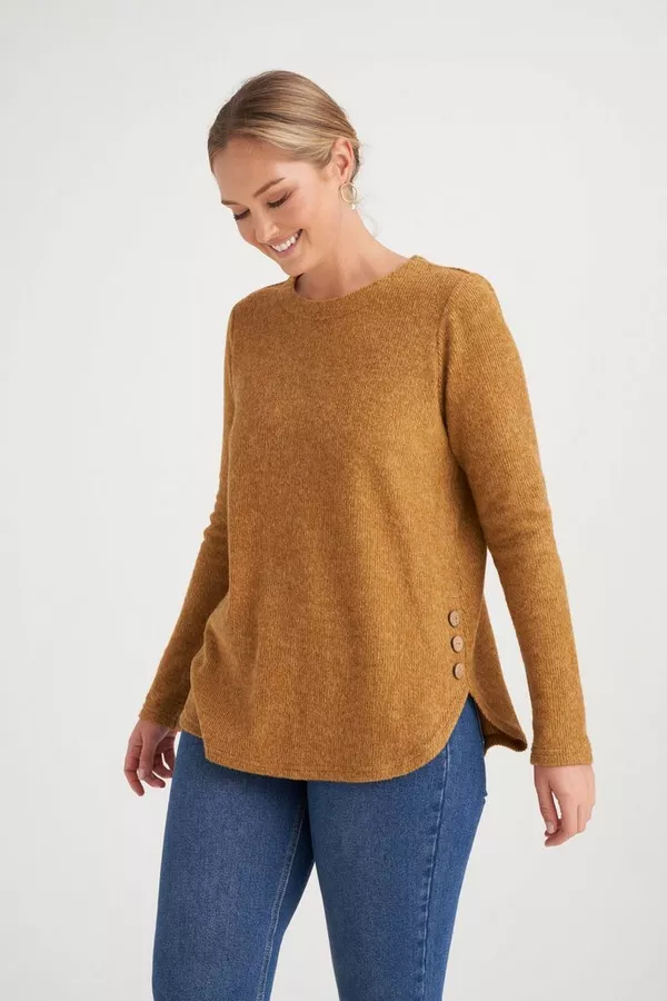 TEXTURED KNIT BOXY TOP