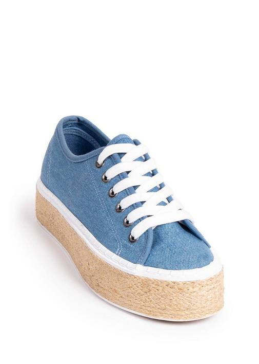 Denim lace hot sale up shoes