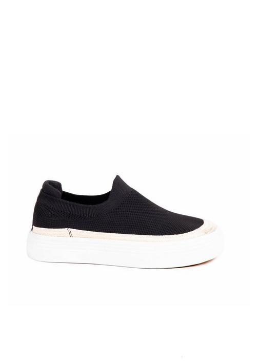 PLATFORM SLIP ON SNEAKERS 9 Black MILADYS