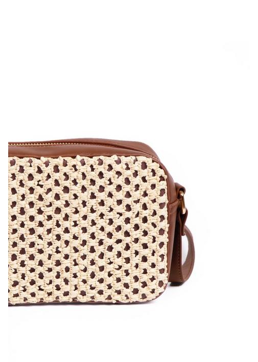 Weave detail clearance crossbody bag