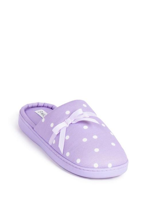 Pink polka dot online slippers