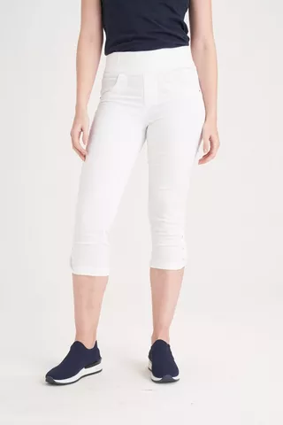 JEGGINGS CROPS WHITE