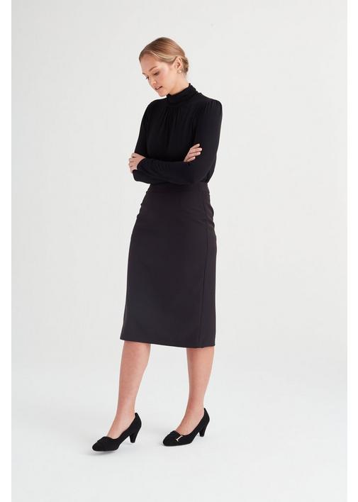 BLACK PENCIL SKIRT 102 Black MILADYS