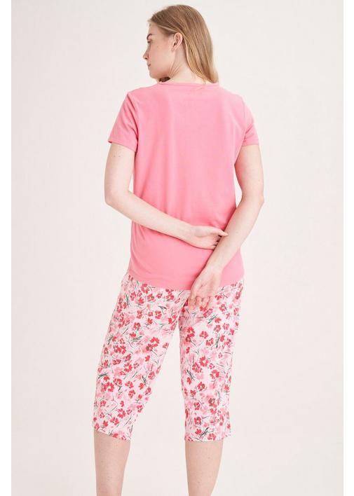 Pink and floral jeggings- 2 pack