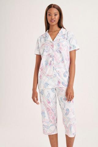 PRINTED SLEEP SET 3XL Winter White MILADYS