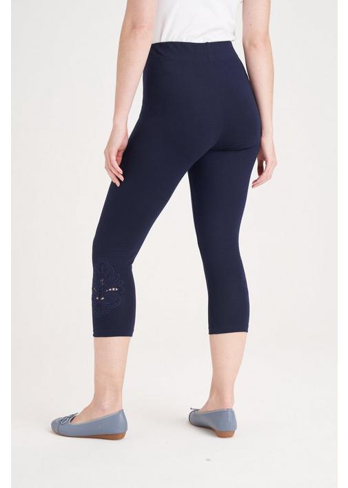  Navy Blue Capri Leggings