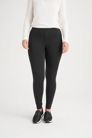 LOFT Heathered Seamed Ponte Leggings, Color Charcoal Size M in 2023