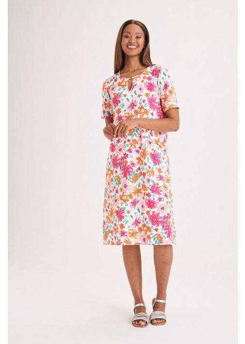 The printed tunic dress. #miladys #dress