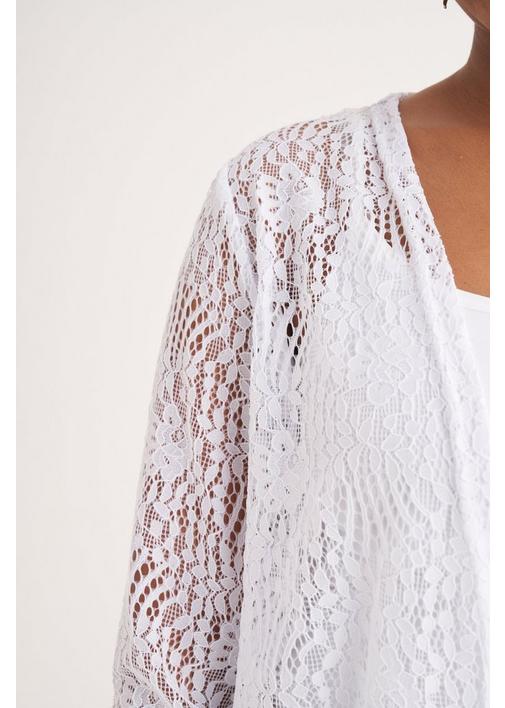 Miladys - Need a pick-me-up? This lace top in classic white will