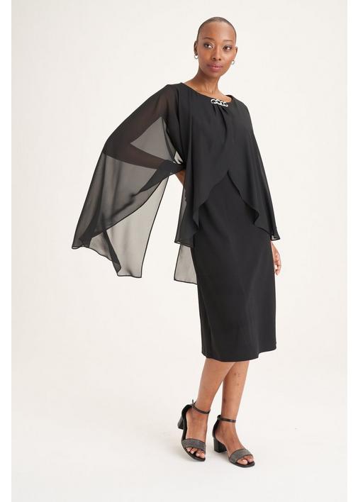 Black overlay dress sale