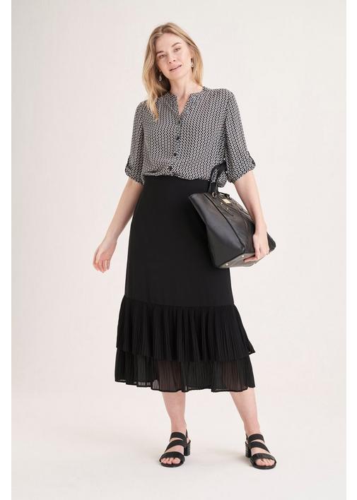 Layered chiffon skirt pattern best sale