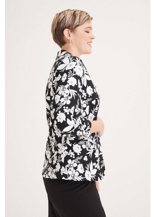 Black and hotsell white floral blazer