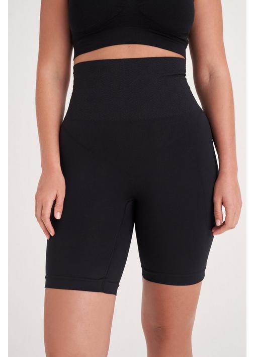 SEAMLESS LONG LEG SHAPER SHORTS - 3XL - Black