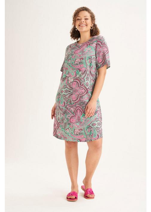 Paisley print shift store dress