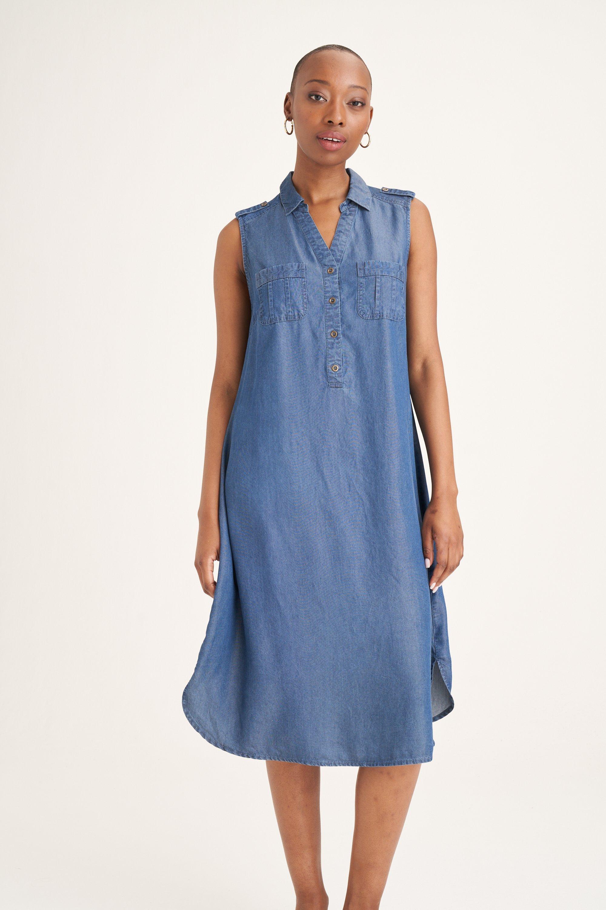 Denim a Line Dress