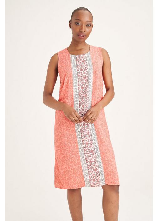 Pink sleeveless shop shift dress