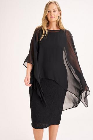 Chiffon cover best sale up black