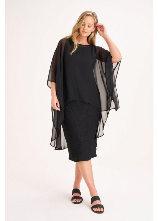 Plus size chiffon sales cover up