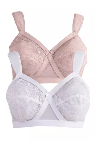PLAYTEX 2 PACK LACE CROSS YOUR HEART BRA