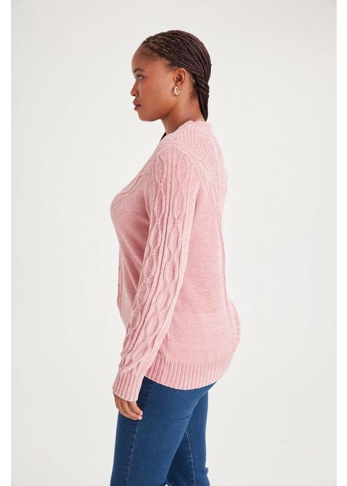 トップス mideal volume cable knit pink mideal volume cable knit pink トップス