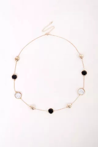 MARBLE DETAIL NECKLACE