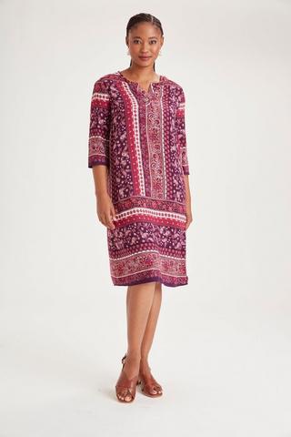 The printed tunic dress. #miladys #dress