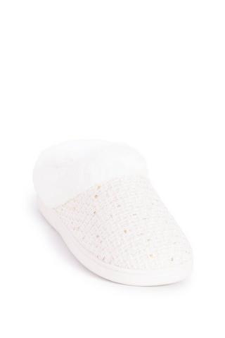 COMFORT SLIPPERS WHITE