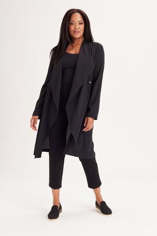 Plus Lightweight Waterfall Duster Jacket