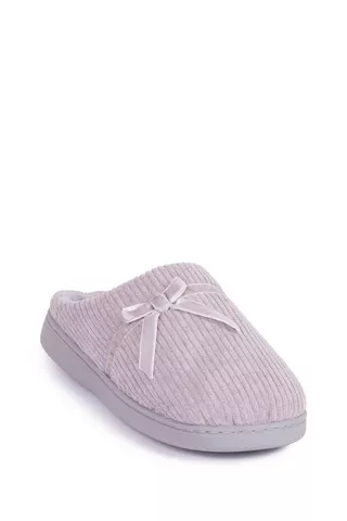 KNIT SLIPPERS GREY