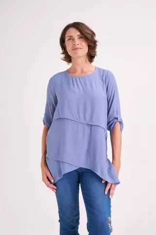 LAYERED TOP BLUE