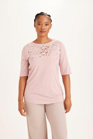 SEQUINS T-SHIRT