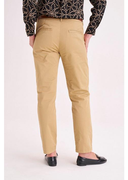 BELTED CHINO PANTS STONE - 127 - Tobacco | MILADYS