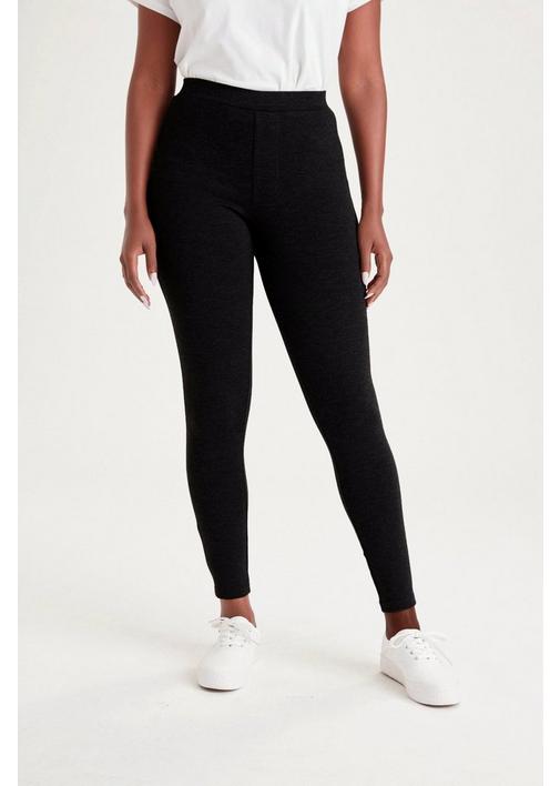 PONTE LEGGINGS BLACK - 3XL - Black