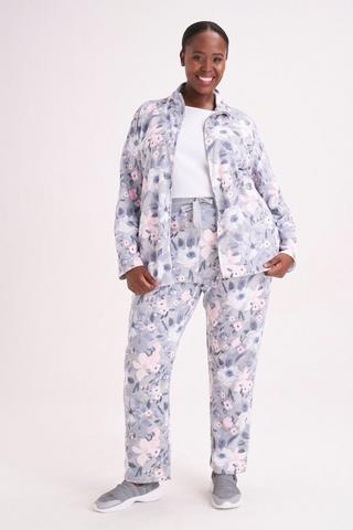 FLORAL PRINT TRACK PANTS - XXL - Multi | MILADYS