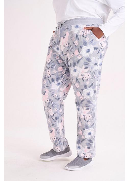 FLORAL PRINT TRACK PANTS - XXL - Multi | MILADYS